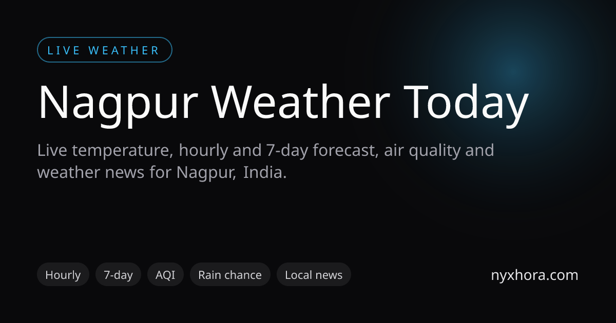 Nagpur Weather Today: Hourly & 7-Day Forecast, AQI | Nyxhora